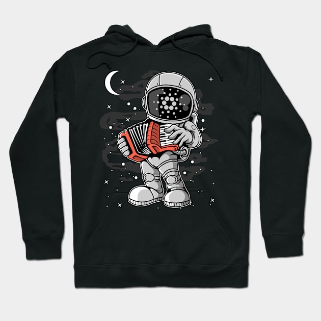 Astronaut Accordion Cardano ADA Coin To The Moon Crypto Token Cryptocurrency Blockchain Wallet Birthday Gift For Men Women Kids Hoodie by Thingking About